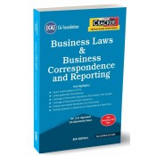 Taxmann's Cracker on Business Law & Business Correspondence and Reporting for CA Foundation December 2023 Exam by Dr. S. K. Agrawal, CA. Manmeet Kaur | Law & BCR | BLBCR Cracker